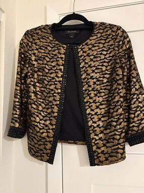 ST. JOHN  Black and Gold  Jacket